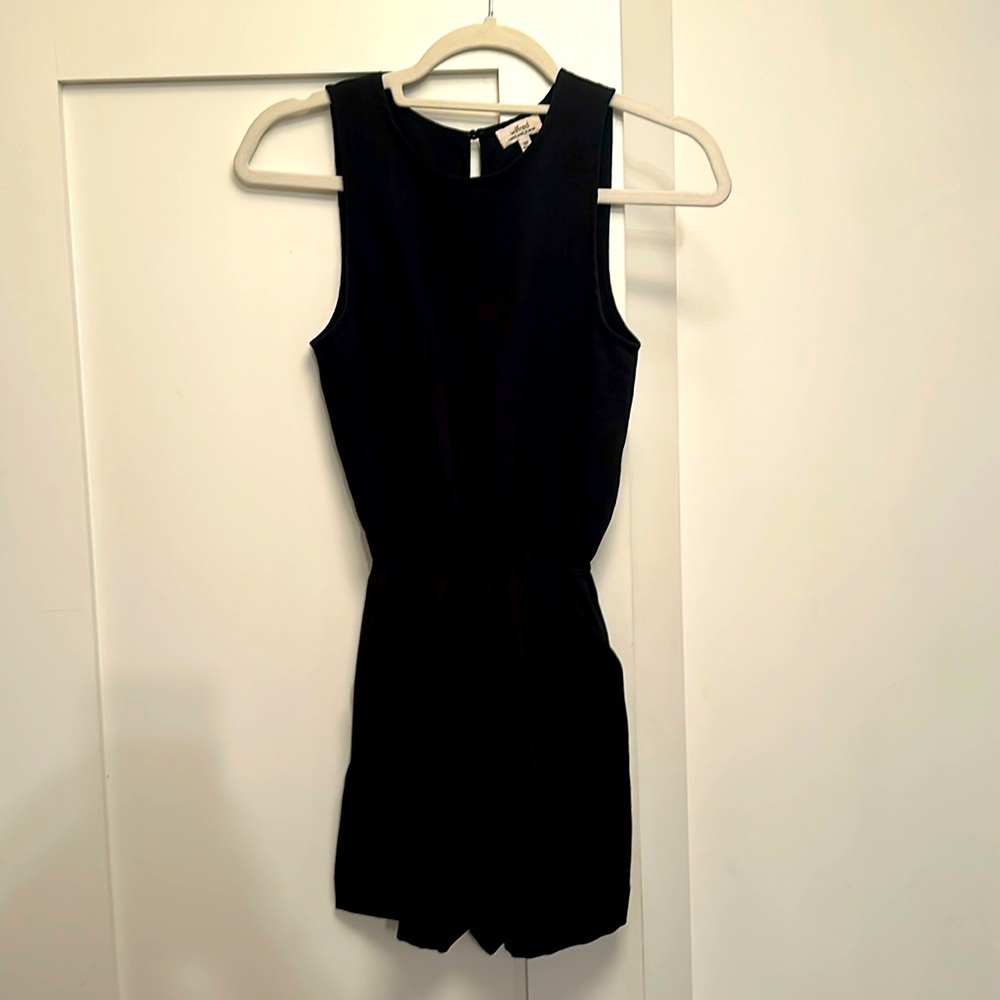 Black Wilfred brand romper from Aritzia. Size XXS.